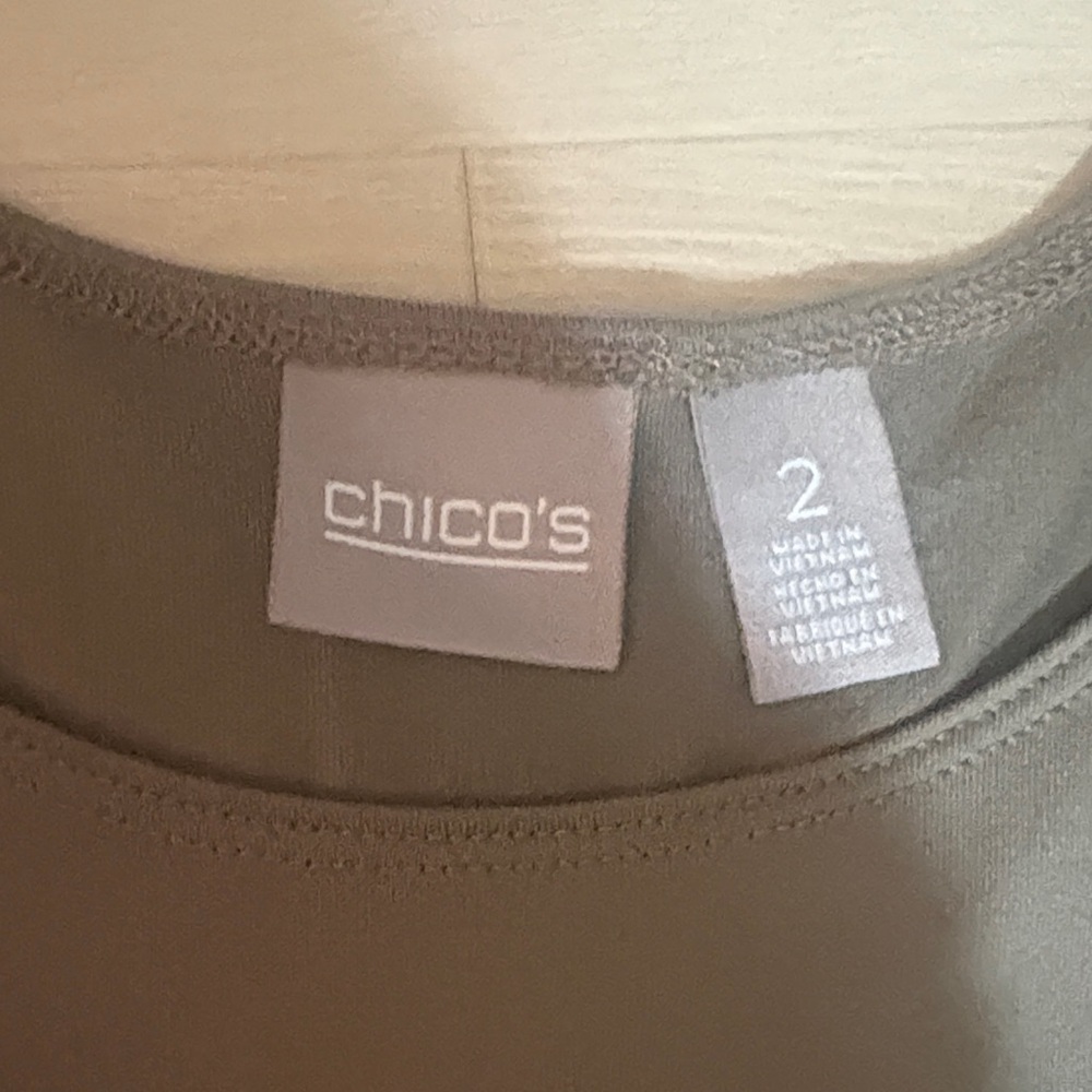 Chico's Bundle of Purple and Olive Tank Tops - Picture 3 of 5